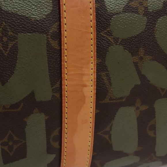 LOUIS VUITTON Monogram Graffiti Keepall 50 Boston Bag Khaki M92196 - Picture 7 of 16